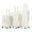 White, variant on ABS Spinner Wheel Luggage, Carry on Suitcase with TSA Combination Lock