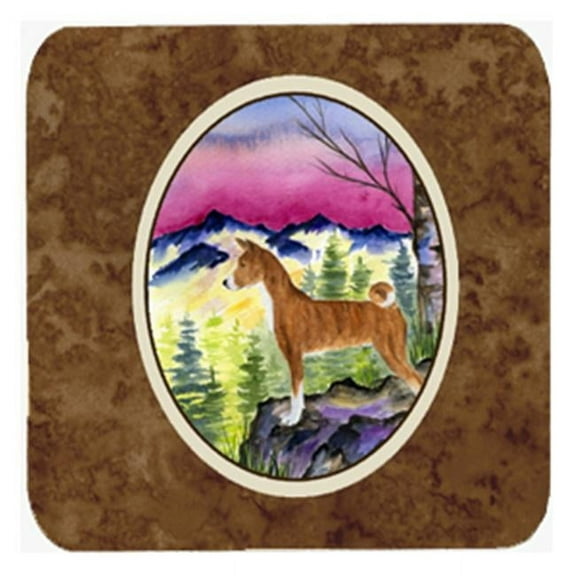 Basenji Foam Coasters - Set Of 4, 3.5 x 3.5 In.