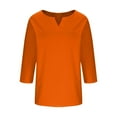 thumbnail image 5 of LiMoi Womens Summer Tops Dressy Casual Plus Size Womens 3/4 Sleeve Tops and Blouses Plus Size Tops Plain T Shirts for Women Get it Fast, 5 of 6