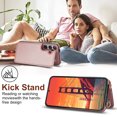 thumbnail image 3 of Crossbody Wallet Case for Samsung Galaxy S25, RFID Blocking Premium PU Leather Shoulder Strap Lanyard Shockproof Magnetic Cover with Card Holder Kickstand Case for Samsung Galaxy S25, Pink, 3 of 8