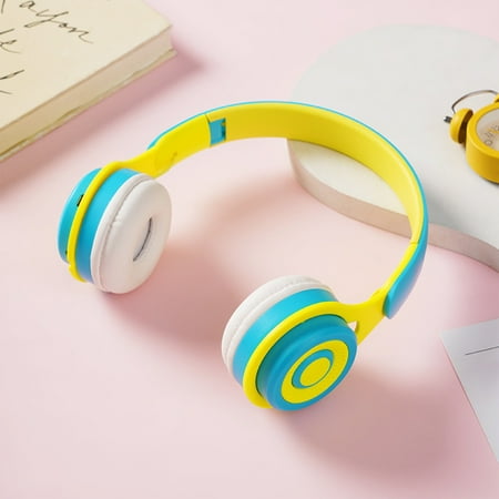 xgfhyjeh Noise Cancelling Over Ear Headset with Mic Wireless Bluetooth Headphones for Sleep Gaming Running Workout Gym Foldable Lightweight Memory Foam Phone PC Headset