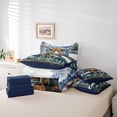 thumbnail image 6 of Homewish Cute Highland Cow 7pcs Bedding Comforter Set,Brown Blue White Queen Bedding Sets,Country Farmhouse Lodge Queen Sheet Sets For Girls,Breathable Home Decor Reversible, 6 of 8