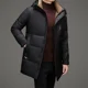 thumbnail image 2 of 2024 Chaqueta de plumón superior para hombre, sombrero desmontable de invierno, abrigo grueso de plumón de pato de moda informal, nuevo estilo, ropa cálida a prueba de frío, 2 of 5