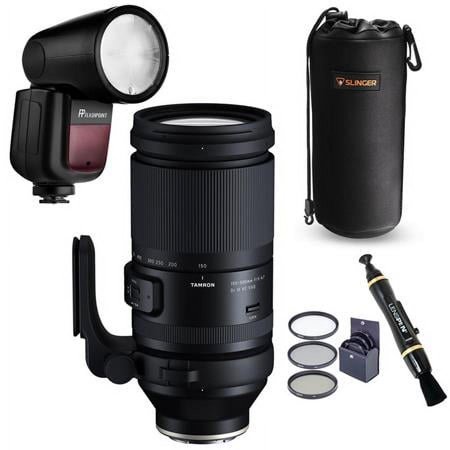 UPC: 0192223186408 | 150-500mm f/5-6.7 Di III VC VXD Lens for Sony E  Bundle with Flashpoint Zoom Li-on X R2 TTL On-Camera Round Flash  Filter Kit  Lens Cleaner  Lens Pouch