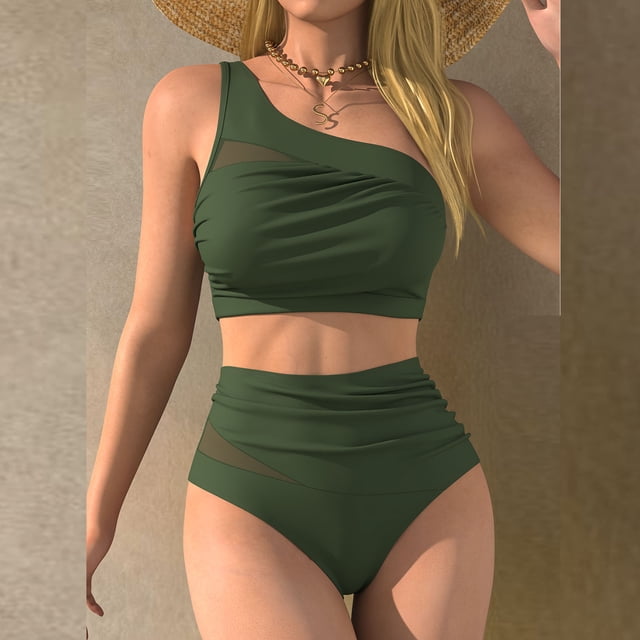 Ailaofu High Waisted Bikini Sets for Women - Two Piece Swimsuits Swim Suits 2026 Tummy Control Bathing Suit