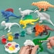 thumbnail image 2 of Kit de construcción DIY con moldes de dinosaurios pintados (12 dinosaurios diferentes). Materiales para dibujar y garabatear. Ideal para niños. Incluye 20 ml de yeso para dinosaurios., 2 of 9