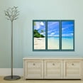 thumbnail image 3 of IDEA4WALL Wall Murals for Bedroom Fake Window Beach Blue Window Removable Wallpaper Peel and Stick Wall Stickers - 24x32 inches, 3 of 4