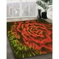 thumbnail image 3 of Ahgly Company Machine Washable Indoor Rectangle Transitional Mahogany Brown Area Rugs, 8' x 10', 3 of 7