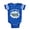 Royal Blue, variant on CafePress - FIN Flying Hippo - Cute Infant Baby Football Bodysuit