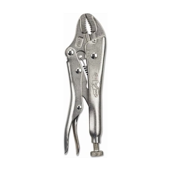 IRWIN Locking Pliers with Wire Cutter 902L3 - Curved Jaw, Stainless Steel - 5"