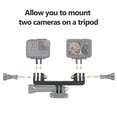 thumbnail image 4 of Labymos Dual Flash Bracket Adapter Twin Mount Adapter Replacement for GoPro HERO4 HERO3+, 4 of 6