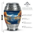 thumbnail image 2 of Blue Mountain & River Deer Large Memorial Urns For Human Ashes Adult Female & Male - Cremation Urn For Mother & Father Ashes - Funeral Adult Ashes - 10 Inch, 2 of 2