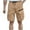 Khaki, variant on Mlzmgr Cargo Shorts for Men S-3XL Drawstring Elastic Waist Shorts Mens Outdoor Hiking Short Pants with Multi Pockets