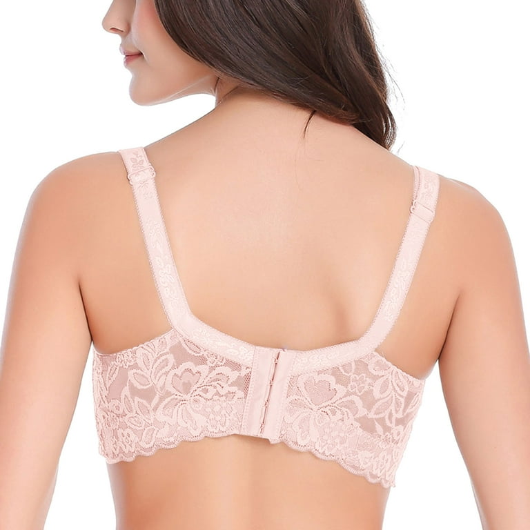 Eashery Underoutfit Bras for Women Women's X-Temp Wireless Bra with Cooling  Mesh, Full-Coverage, Convertible T-Shirt Bra Pink 100D 
