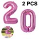 thumbnail image 2 of Globos gigantes de 40 pulgadas, globos de fiesta, globos de helio, globos de Mylar con números enormes para decoraciones de fiestas de cumpleaños, bodas y aniversarios, 2 of 5