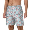 thumbnail image 2 of Uemuo Cute Rabbit Pattern Mens Swim Trunks Quick Dry Board Shorts with Mesh Lining, Stretch Beach Shorts Quick Dry No-Chafing Board Shorts-XX-Large, 2 of 9