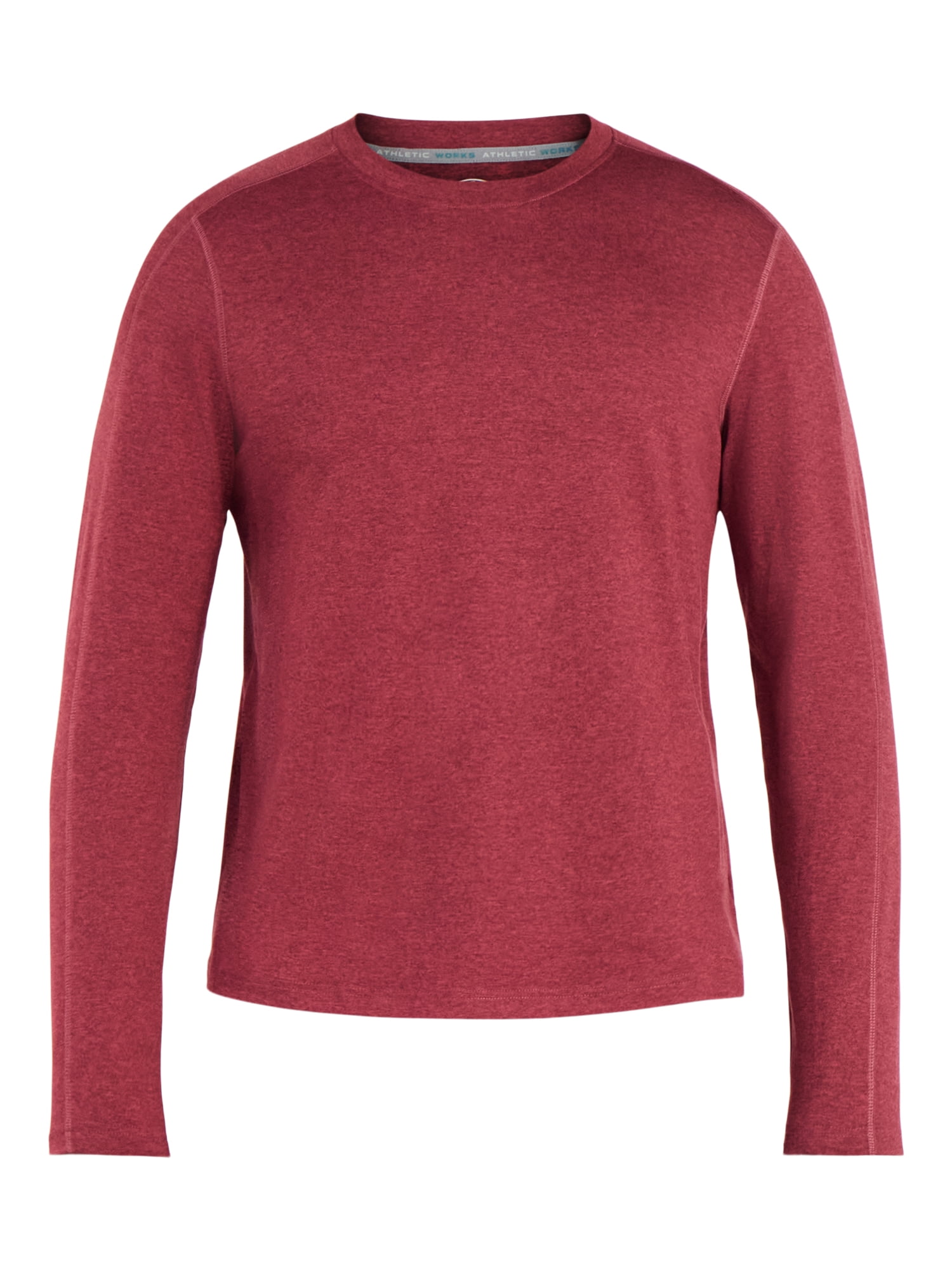 Athletic Works Men's and Big Men's ButterCore Soft Long Sleeve Tee Shirt, Sizes XS-5XL