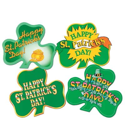 St Patrick's Day Shamrock Cutouts 16in