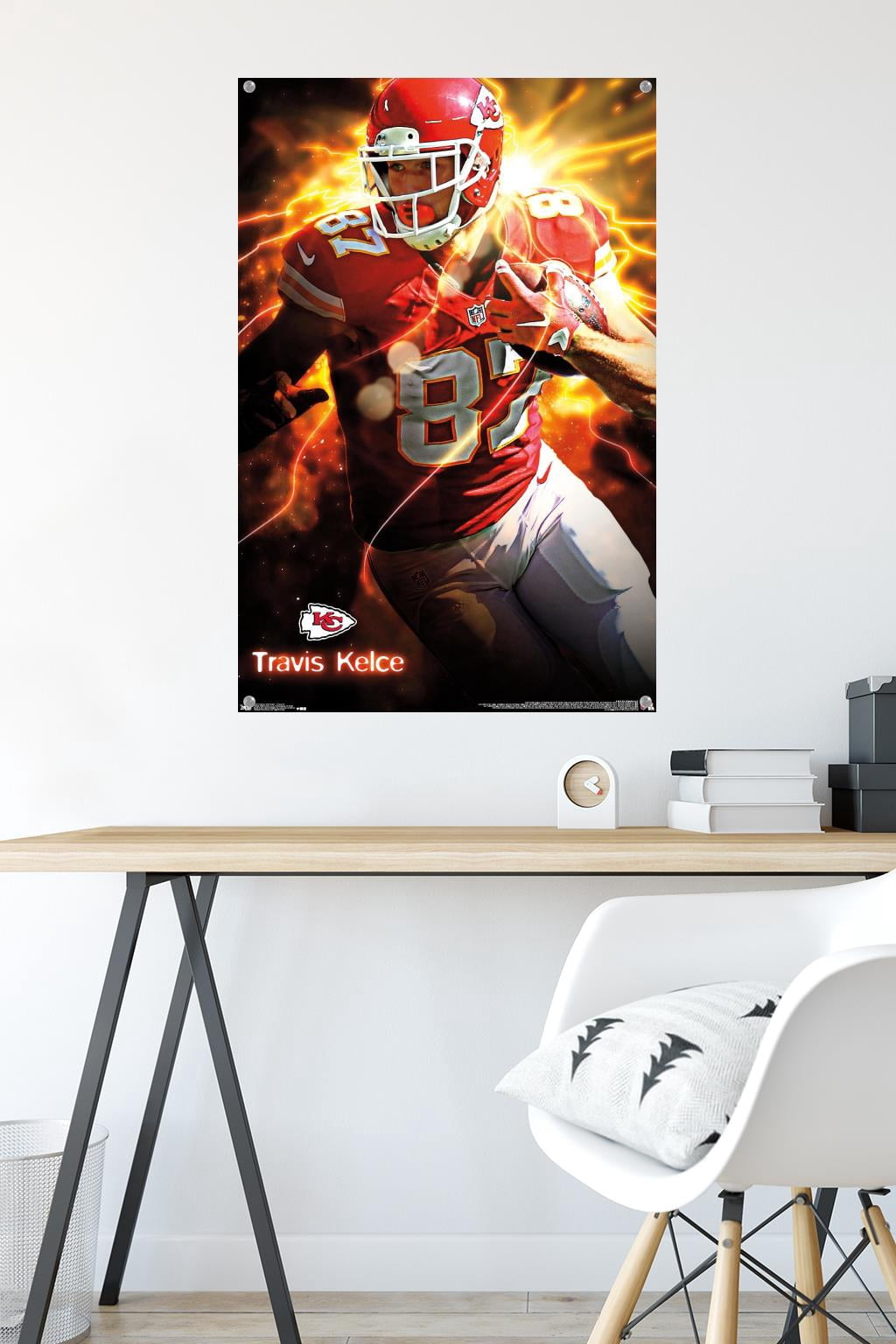 NFL Kansas City Chiefs - TraVis Kelce 16 Wall Poster with Push Pins, 22.375" x 34"