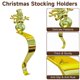 thumbnail image 4 of Ganchos para calcetines de Navidad: ganchos para calcetines para repisas, ganchos para calcetines de metal antideslizantes con diseño de árbol de Navidad, muñeco de nieve, copo de nieve y reno, 4 of 5