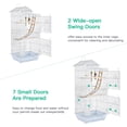 thumbnail image 3 of BestPet 39" Roof Large Flying Parrot Cage, Medium Size, Ideal for Parrots & Canaries, White, 3 of 7