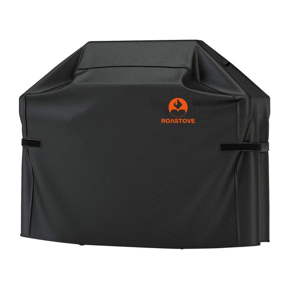 Roastove Housse de Gril BBQ, Housse de Gril en Tissu Oxford 600D Robuste pour Weber,Rinkmann,Char Broil, Etc. (Résistant aux UV et à la Poussière et à l'Eau, Résistant à la Pluie