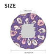 thumbnail image 3 of Funny Cartoon Donut Purple Shower Cap, Reusable Bath Hair Hat for all Hair Lengths Hair Cover with Elastic Band Double Waterproof Layers Bathing Hat, 3 of 5