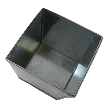 72 pc Case Lot Square Galvanized Buckets  5" tallx5"across x4" base