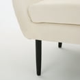 thumbnail image 3 of Noble House Simon Ivory Velvet Arm Accent Chair, 3 of 6