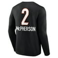 thumbnail image 3 of Men's Evan McPherson Black Cincinnati Bengals Team Wordmark Player Name & Number Long Sleeve T-Shirt, 3 of 3