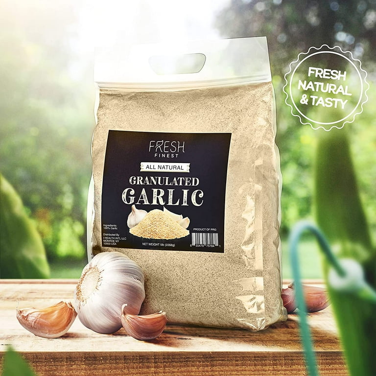 Bulk Granulated Garlic - 5 lb. Container