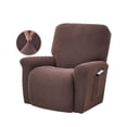 thumbnail image 2 of Bearachild Funda elástica para sillón reclinable, funda impermeable sólida para sofá con todo incluido, funda sencilla para muebles, sillón, cojín Decoración del hogar Chocolate Bearachild HA000482-04B, 2 of 6