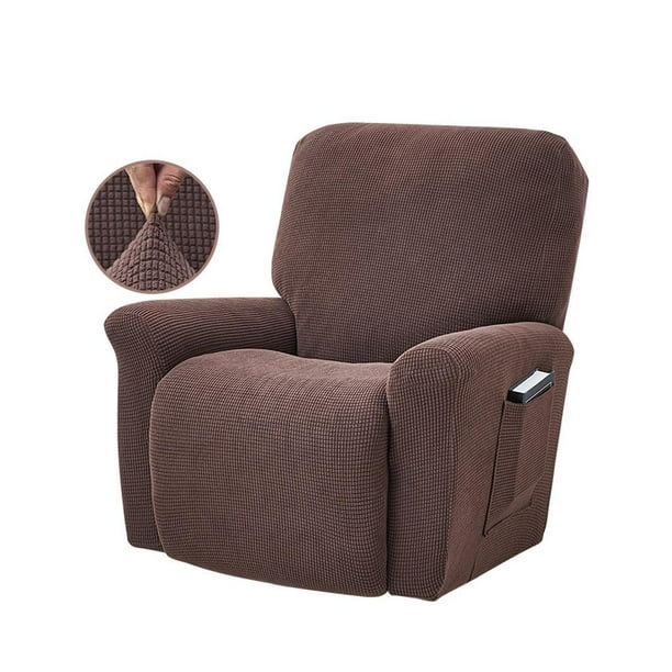 Sofá reclinable elástico Billuyoard chocolate, sólido, resistente al agua, decoración del hogar