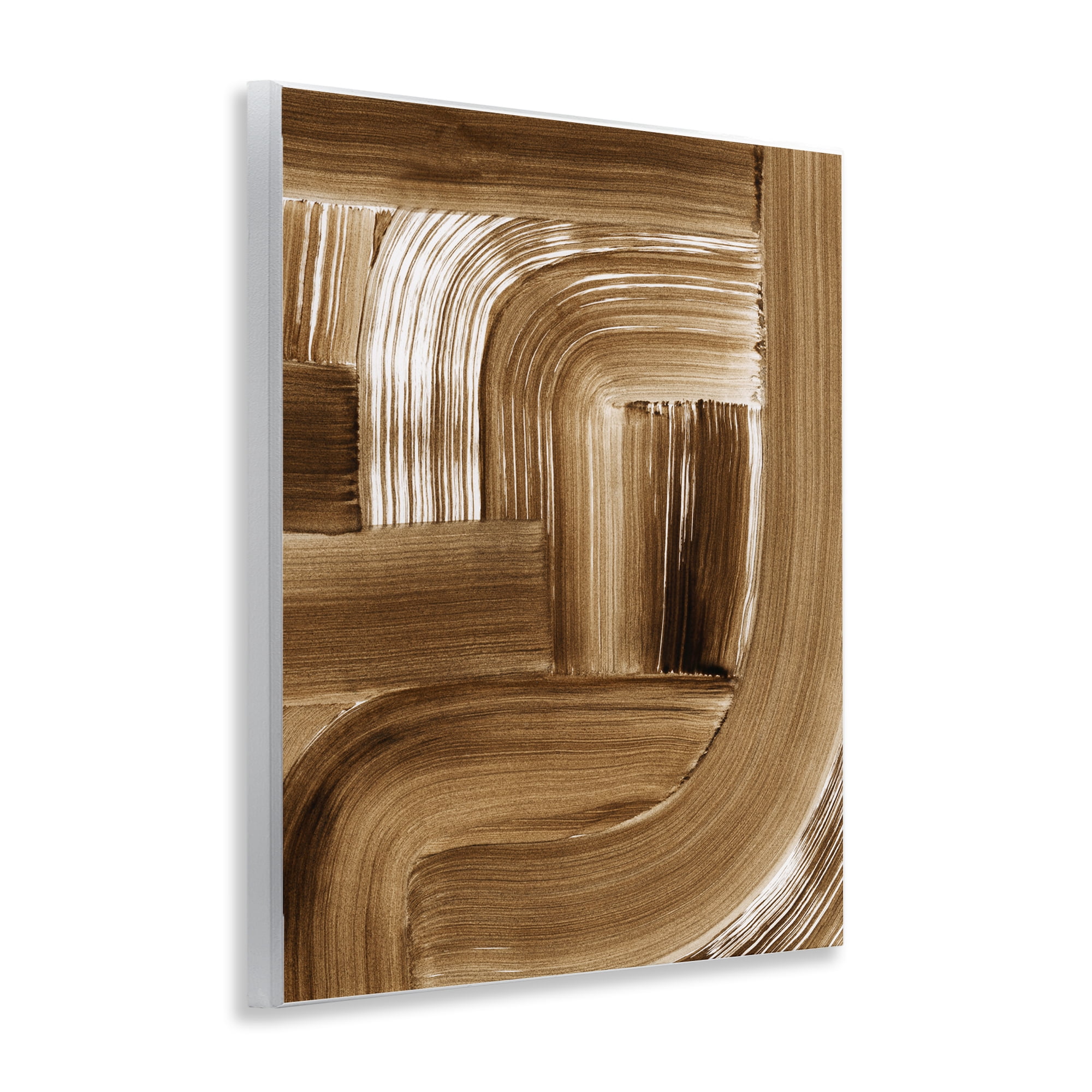 Stupell Industries Brown Curved Arches Abstract Painting Unframed Art Print Wall Art, 11 x 14