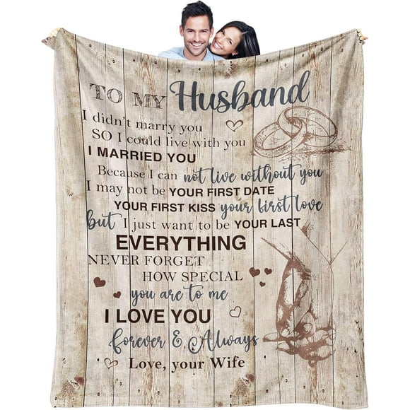 XZYG Husband Gifts from Wife Gifts for Husband Anniversary Wedding Gifts for Husband Husband Birthday Gift Ideas Gifts for Him to My Husband Gifts/Presents Blanket(30*40inch)