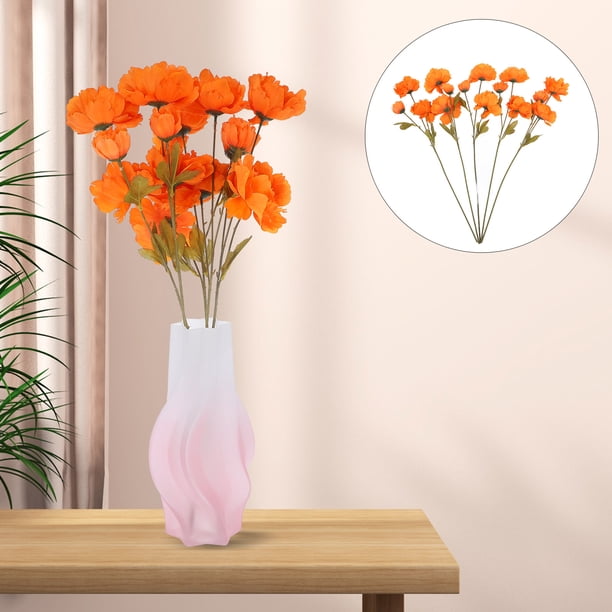 Milisten 5Ud Ramos Artificiales De Peonía Para Del Hogar Y Eventos Con Material Flexible