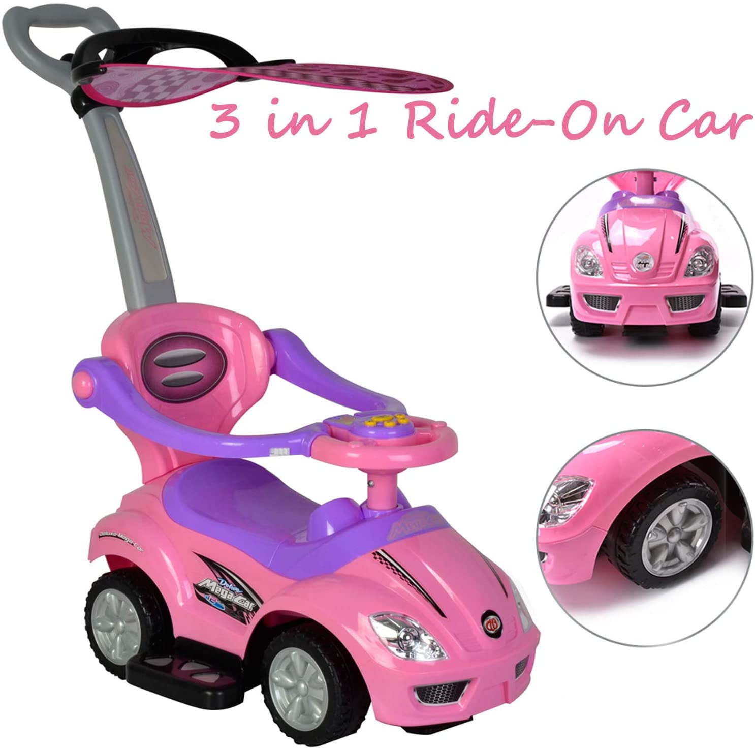 Cars Baby 3-in-1 Push Car Stroller 