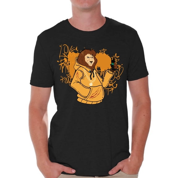 Graphic T shirts for Men - Nerd Geek Cool - Streetwear Lion Tees