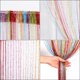 thumbnail image 2 of Cortina de Puerta con Borla, 1x 2m Cortinas Hilos, Cortinas de Paneles, Hilo de Cortina Fringe Ventana Panel Divisor de Sala Eventos de Borla Linda Tira Fiesta, Color Arcoíris Unique Bargains Cortina, 2 of 9