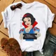 thumbnail image 1 of Nuevas camisetas para mujer, moda Punk, camiseta con estampado de princesa, ropa de calle de manga corta, camiseta Kawaii de Disney, camisetas para mujer, 1 of 1