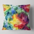 thumbnail image 2 of Designart Abstract Watercolor Texture - Abstract Throw Pillow - 16x16, 2 of 5