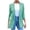 Green, variant on Womens Solid Color Blazer Long Sleeve Lapel Double Breasted Suit Open Front Loose Work Jacket (4X-Large, Yellow)
