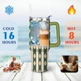 thumbnail image 4 of Doodle Bows Diamond Stars 40 Oz Tumbler with Handle Lid and Straw Stainless Steel Double Walled Vacuum Insulated Cup Merry Christmas Gifts Tumbler for Women Men Friends Outdoor Indoor, 4 of 6