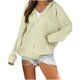 thumbnail image 1 of Cárdigan para mujer con capucha, blusa con cordón, cárdigan sólido informal a la moda, suéter con cremallera Odeerbi ODB-3, 1 of 7