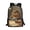 Capybara Pattern, variant on Cartoon Cat Orange Ears Polyester Backpack, Rich Texture Student Bookbag 17 Inch Side Mesh Pockets School Backpack for Vacation Travel