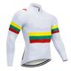 thumbnail image 3 of Ropa de ciclismo de triatlón para hombre, camiseta de manga larga transpirable con cremallera completa y corte ajustado para descenso en pendiente, 3 of 5