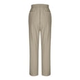 thumbnail image 5 of EYNMVR Womens Linen Pants with Pockets High Waist Comfy White Gauze Pants Casua Lightweight Loose Trousers, 5 of 5