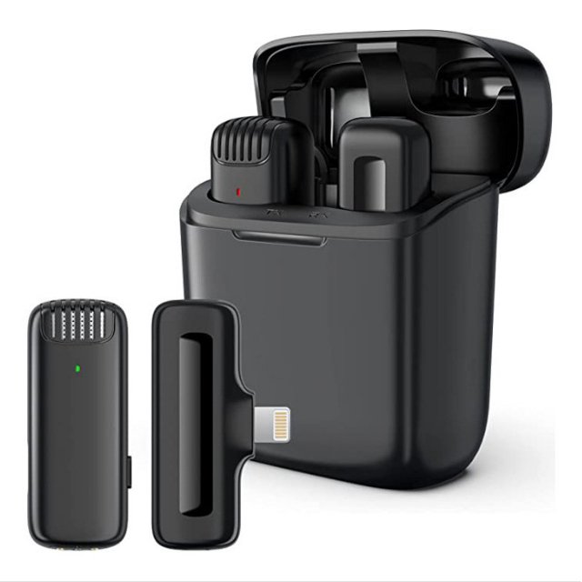 Micrófono inalámbrico con clip para collar K3/K8/K9/K35 para exteriores, transmisión en vivo, grabación de teléfonos móviles, micrófono con reducción de ruido