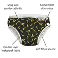thumbnail image 3 of ImseVimse Eco Friendly Reusable Swim Diaper Made of Organic Cloth Sized for Infant to Toddler Boys (Black Banana, XL 18-24M, 2T (24-31 lbs)) XL 18-24M, 2T (24-31 Pound) Black Banana, 3 of 5