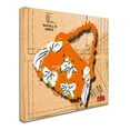 thumbnail image 3 of Trademark Fine Art "Bow Purse White on Orange" Canvas Art by Roderick Stevens, 3 of 4